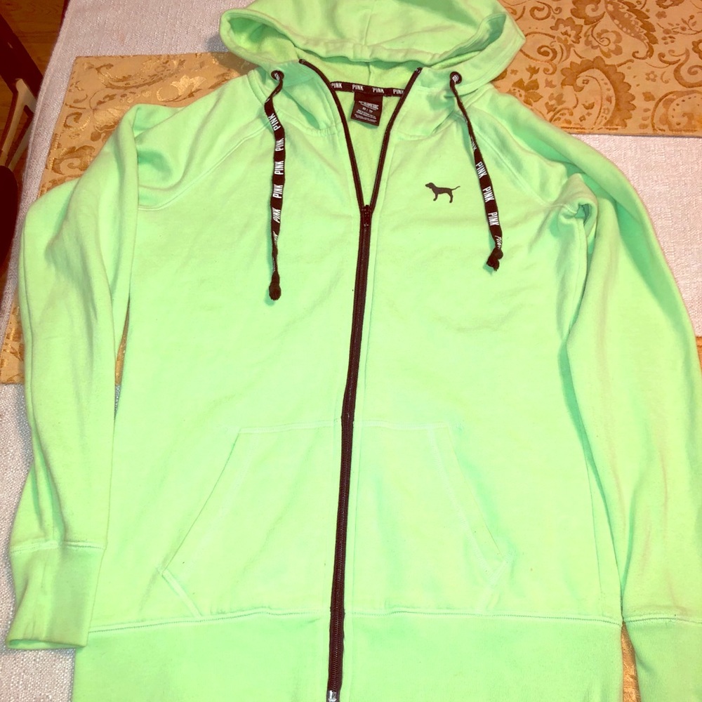 PINK!!VS ZIP UP JACKET WITH HOOD